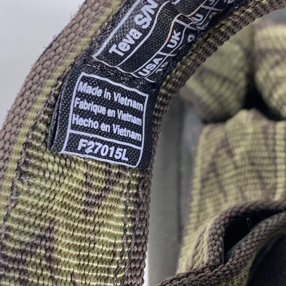 TEVA S/N 4156 Sports Hiking Sandals Adjustable Straps - Green/Black Mens Size 10 - Picture 6 of 7